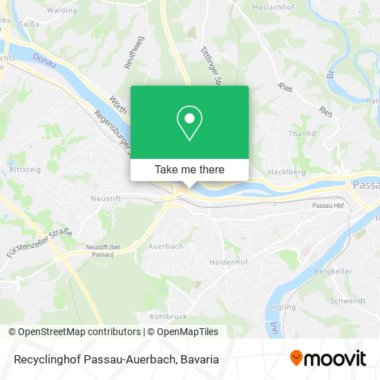 Recyclinghof Passau-Auerbach map