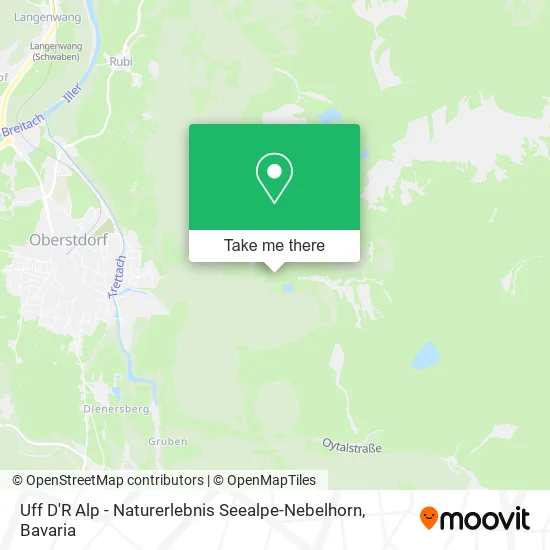 Карта Uff D'R Alp - Naturerlebnis Seealpe-Nebelhorn