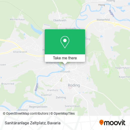 Sanitäranlage Zeltplatz map