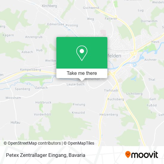 Карта Petex Zentrallager Eingang