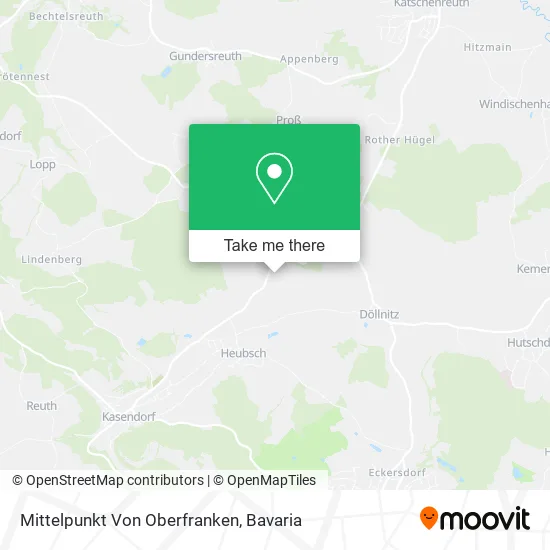 Карта Mittelpunkt Von Oberfranken
