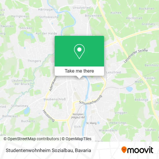 Карта Studentenwohnheim Sozialbau