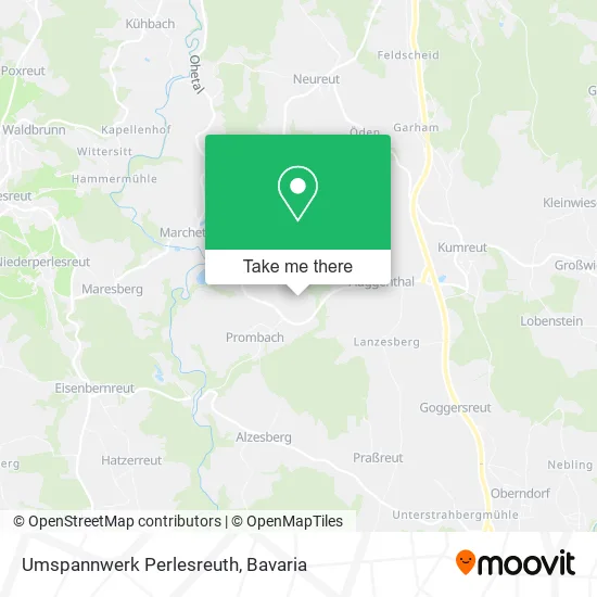 Карта Umspannwerk Perlesreuth