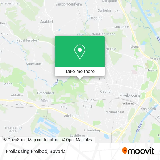 Карта Freilassing Freibad