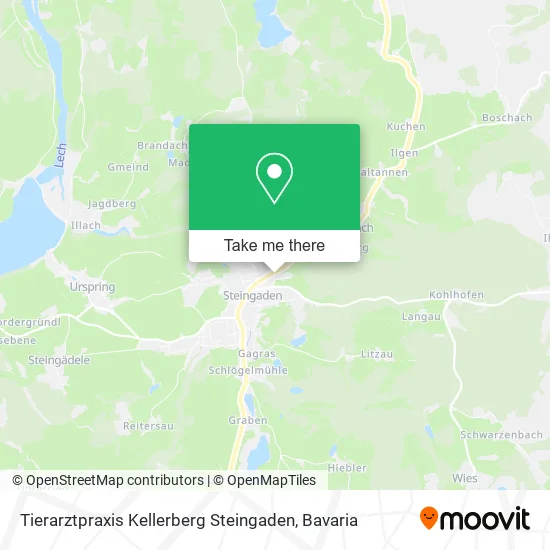 Карта Tierarztpraxis Kellerberg Steingaden