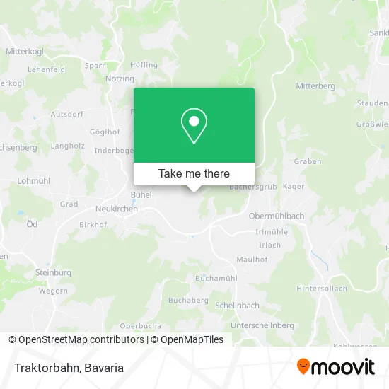 Traktorbahn map