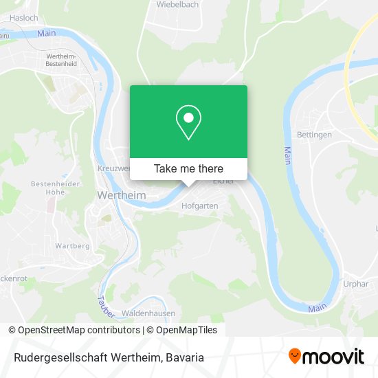 Rudergesellschaft Wertheim map