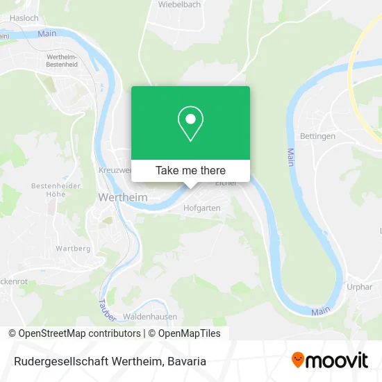 Карта Rudergesellschaft Wertheim