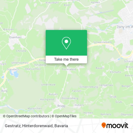 Gestratz, Hinterdorenwaid map