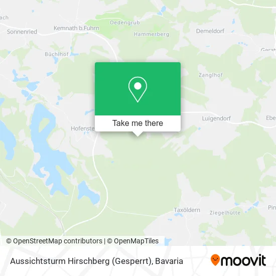 Карта Aussichtsturm Hirschberg (Gesperrt)