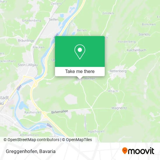 Карта Greggenhofen
