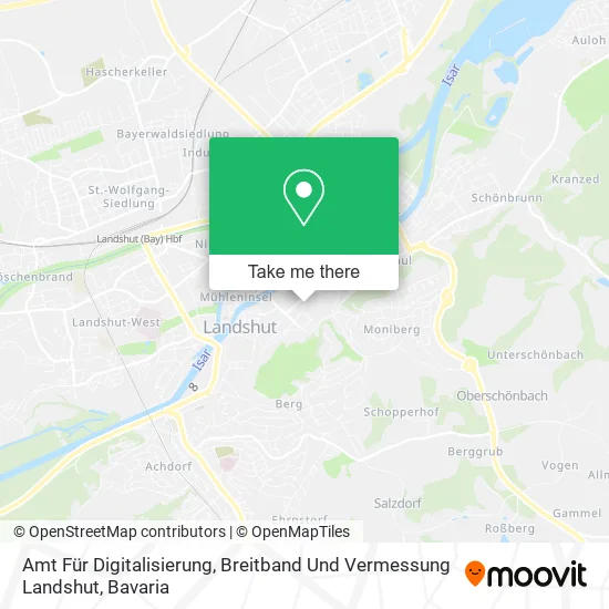 Карта Amt Für Digitalisierung, Breitband Und Vermessung Landshut