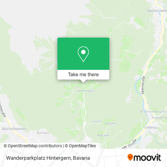 Карта Wanderparkplatz Hintergern