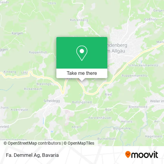 Карта Fa. Demmel Ag