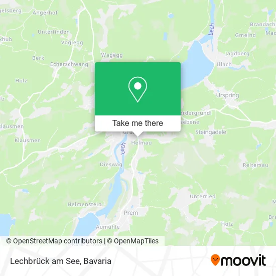 Карта Lechbrück am See