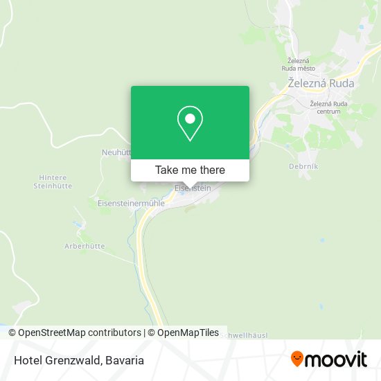 Hotel Grenzwald map