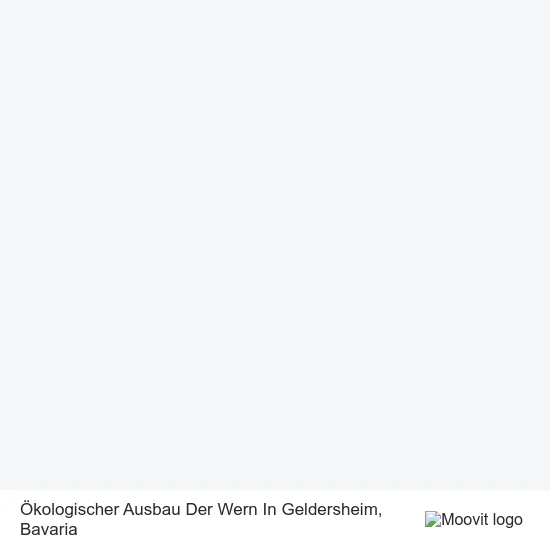 Карта Ökologischer Ausbau Der Wern In Geldersheim