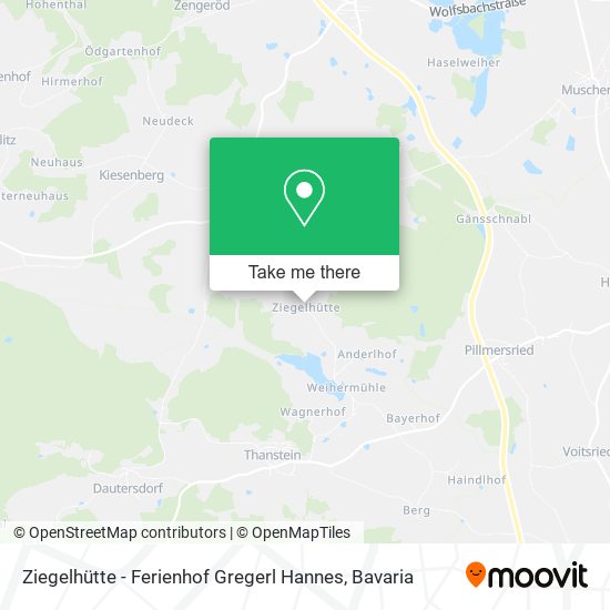 Карта Ziegelhütte - Ferienhof Gregerl Hannes