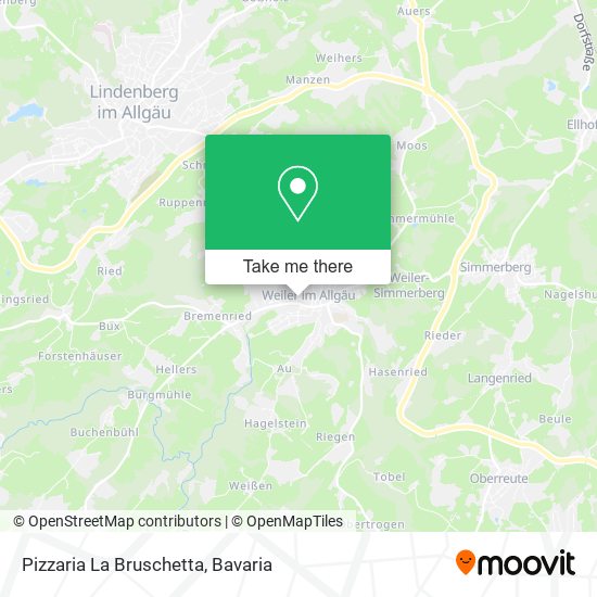 Pizzaria La Bruschetta map