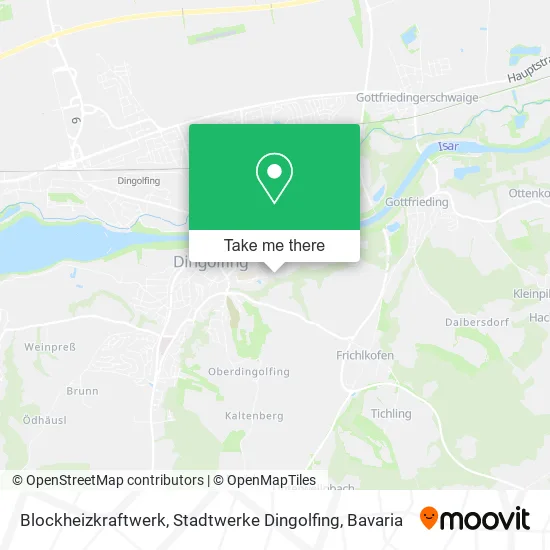 Карта Blockheizkraftwerk, Stadtwerke Dingolfing