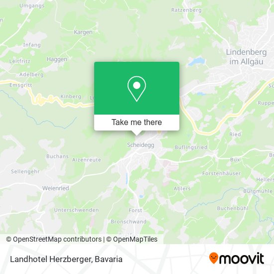 Landhotel Herzberger map