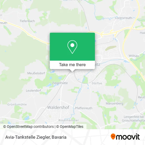 Карта Avia-Tankstelle Ziegler