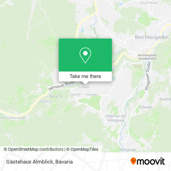 Карта Gästehaus Almblick