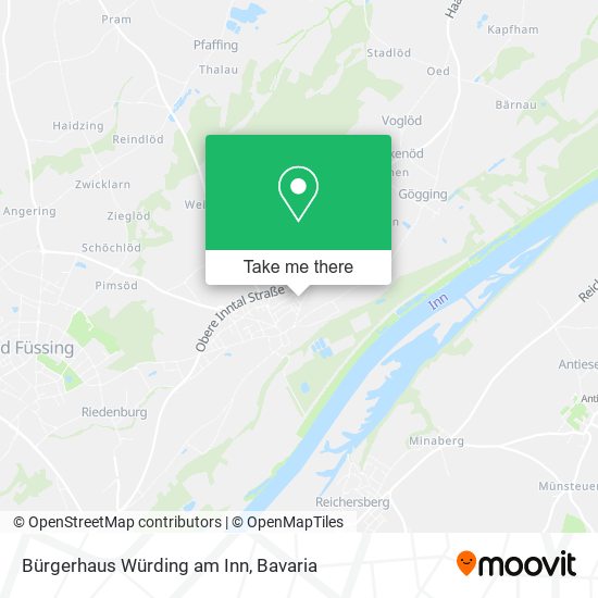 Карта Bürgerhaus Würding am Inn