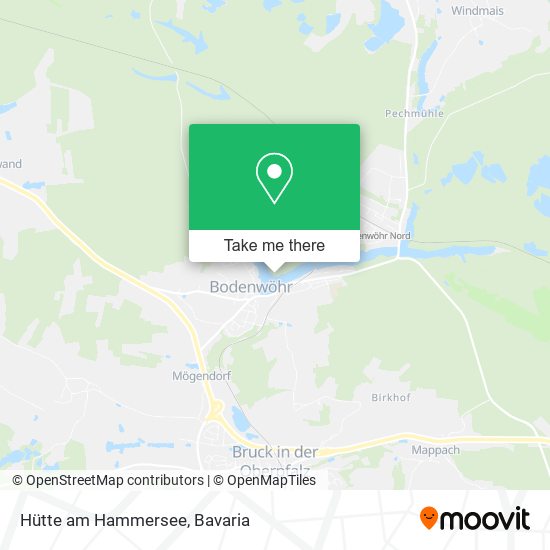 Hütte am Hammersee map