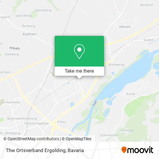 Карта Thw Ortsverband Ergolding