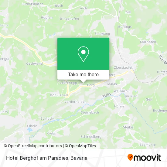 Карта Hotel Berghof am Paradies