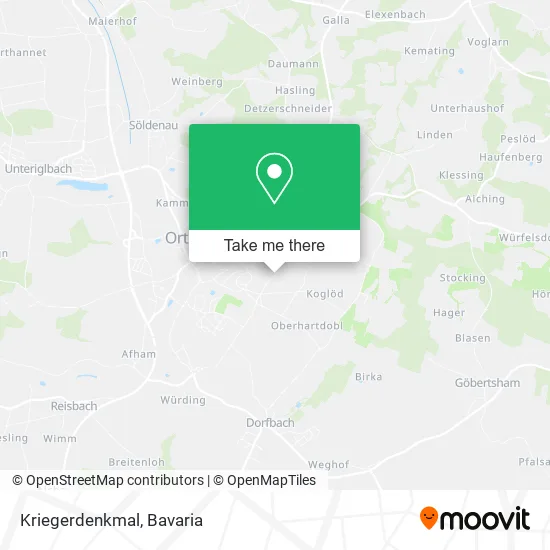 Карта Kriegerdenkmal