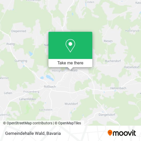 Gemeindehalle Wald map