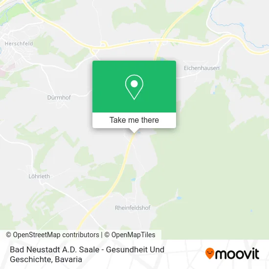 Карта Bad Neustadt A.D. Saale - Gesundheit Und Geschichte