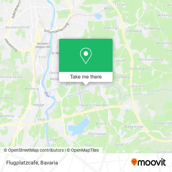 Карта Flugplatzcafé