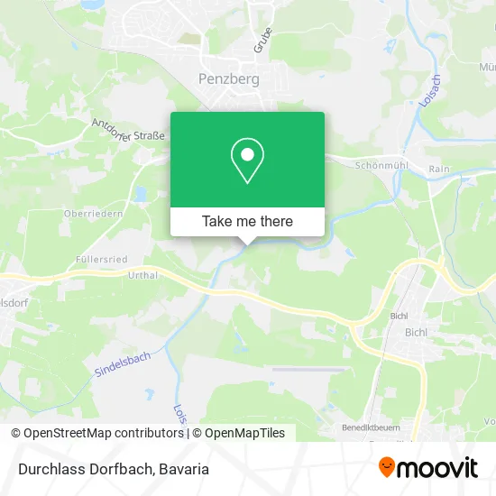 Карта Durchlass Dorfbach