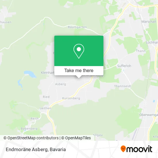 Карта Endmoräne Asberg
