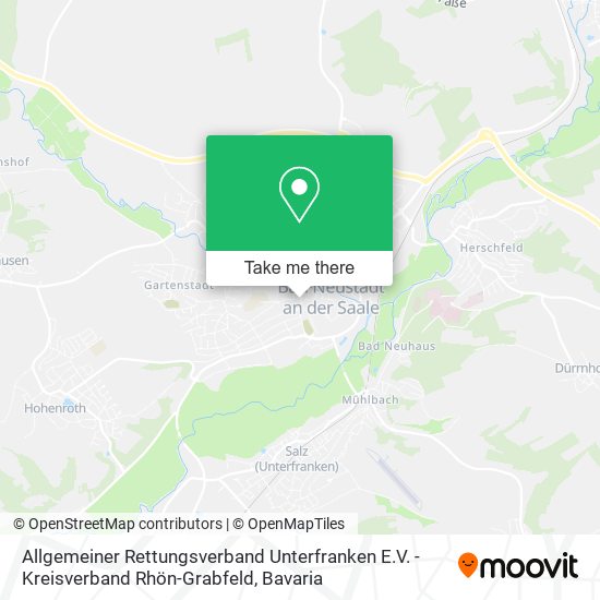 Allgemeiner Rettungsverband Unterfranken E.V. - Kreisverband Rhön-Grabfeld map