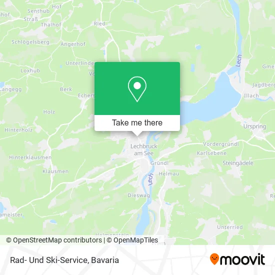Карта Rad- Und Ski-Service