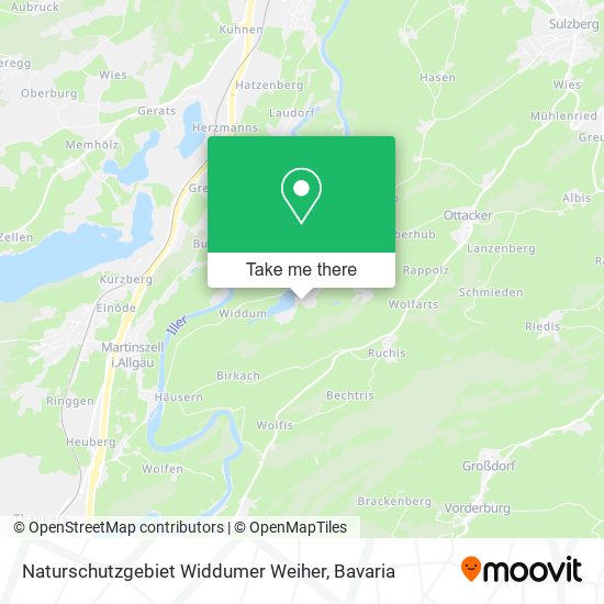 Карта Naturschutzgebiet Widdumer Weiher