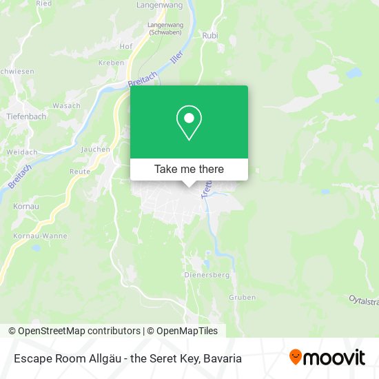 Escape Room Allgäu - the Seret Key map