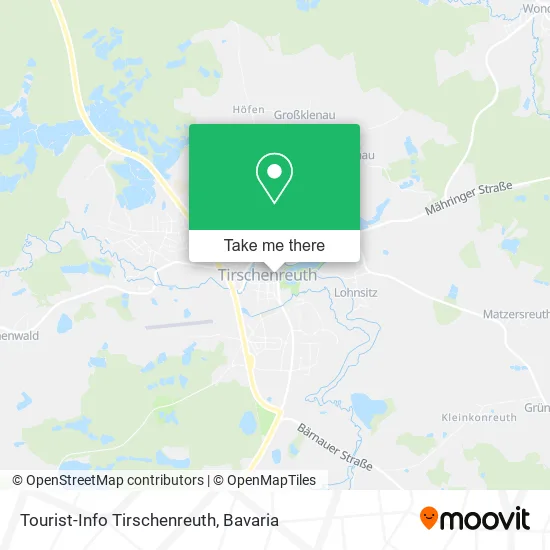 Карта Tourist-Info Tirschenreuth