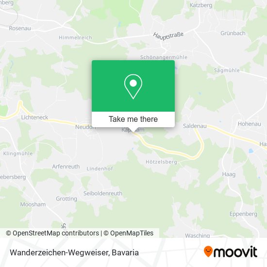 Карта Wanderzeichen-Wegweiser