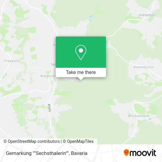 Карта Gemarkung ""Sechsthalerin""