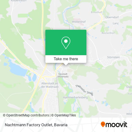 Nachtmann Factory Outlet map