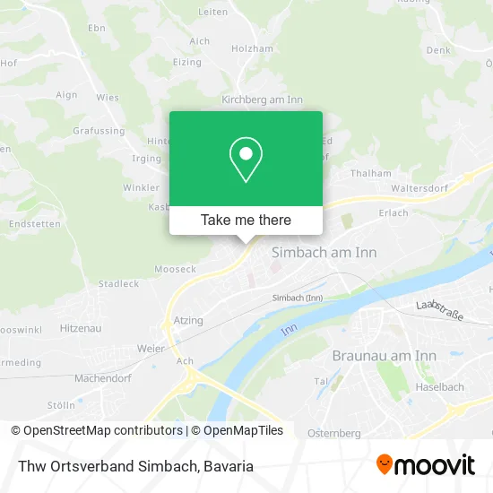 Карта Thw Ortsverband Simbach