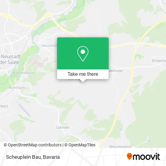 Карта Scheuplein Bau