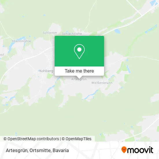 Карта Artesgrün, Ortsmitte