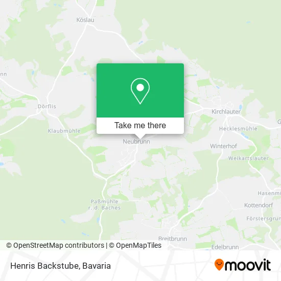 Карта Henris Backstube