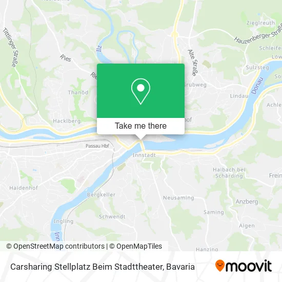 Карта Carsharing Stellplatz Beim Stadttheater